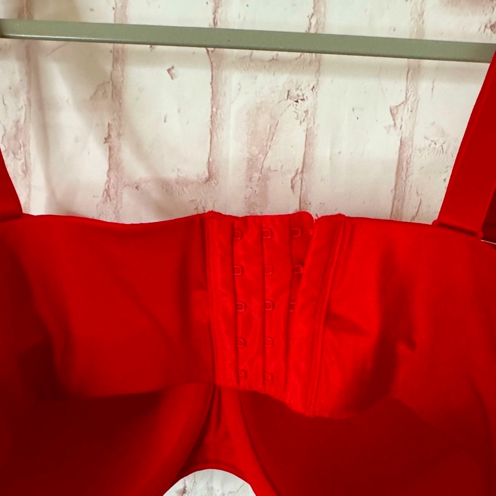 Cacique Red Rhinestone Bra - Picture 4 of 5